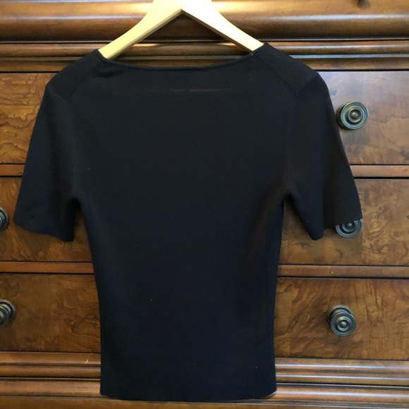 Ann Taylor black silk top. Like new condition - Picture 2 of 3